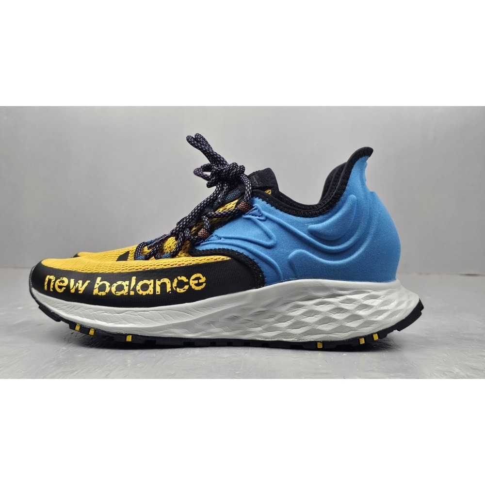 New Balance‎ Roav Trail Sneakers Mens 11.5 D. Blue Yellow Athletic Outdoor Shoes
